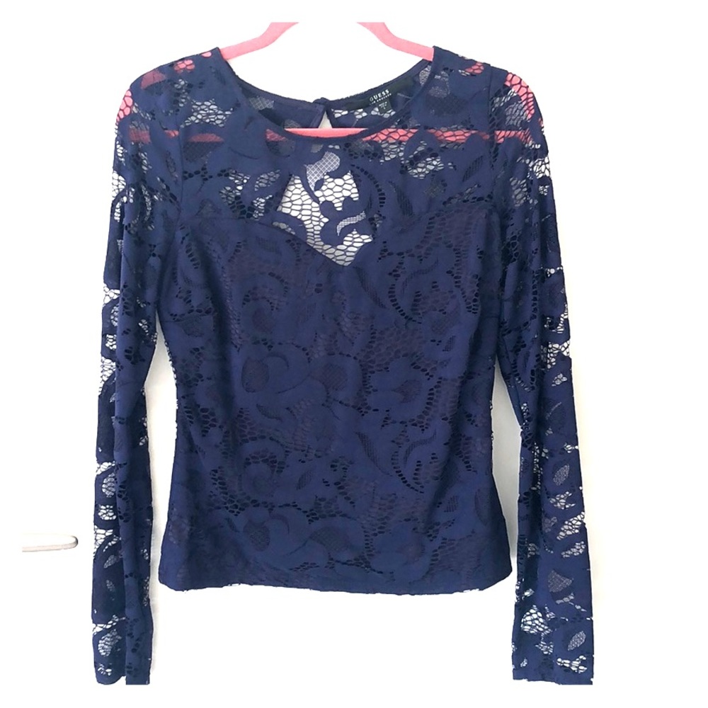 Purple long sleeve top